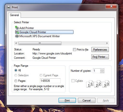 Google Cloud Printer (driver)