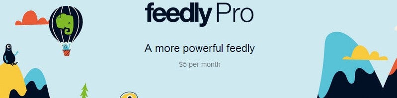 Feedly Pro header