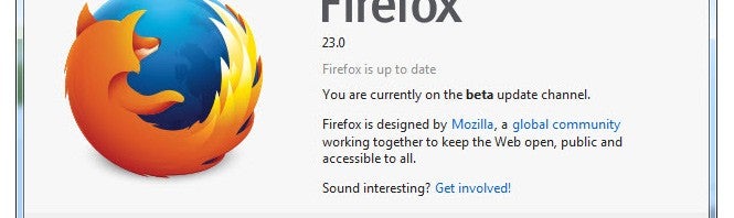 Firefox 23 arrives with new logo, share button
