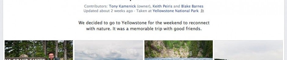 Facebook begins testing shared photo albums