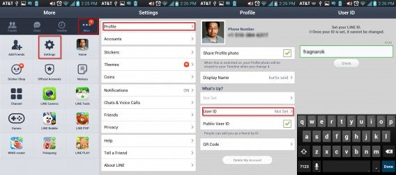 adding your user ID