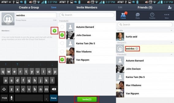 create group