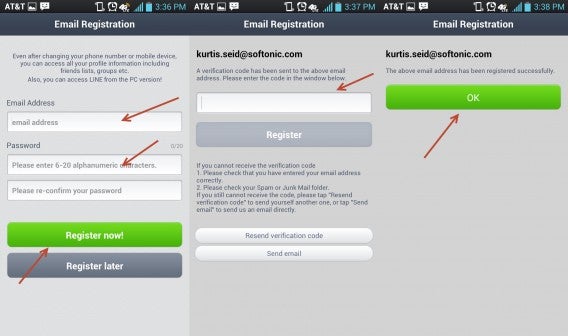 email register
