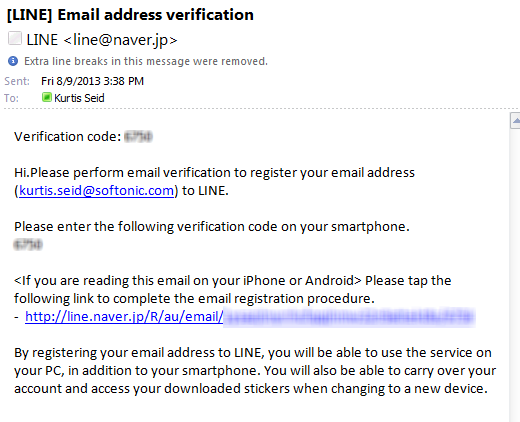 line email