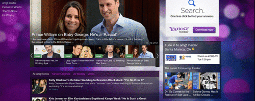 Yahoo! redesigns omg!, Sports, Weather and other sites to match mobile apps