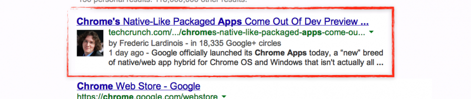 google authorship
