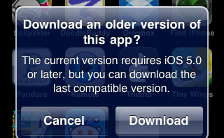 iOS last compatible version