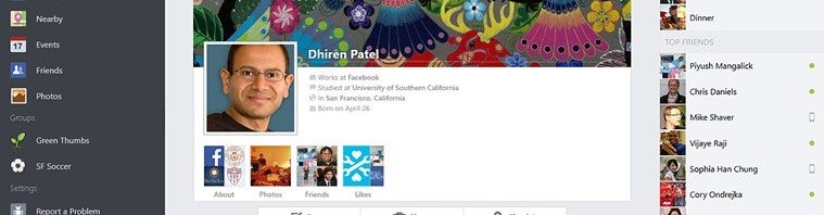 fb for windows 8.1 profile