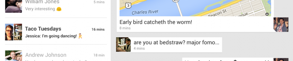 Google Hangouts update