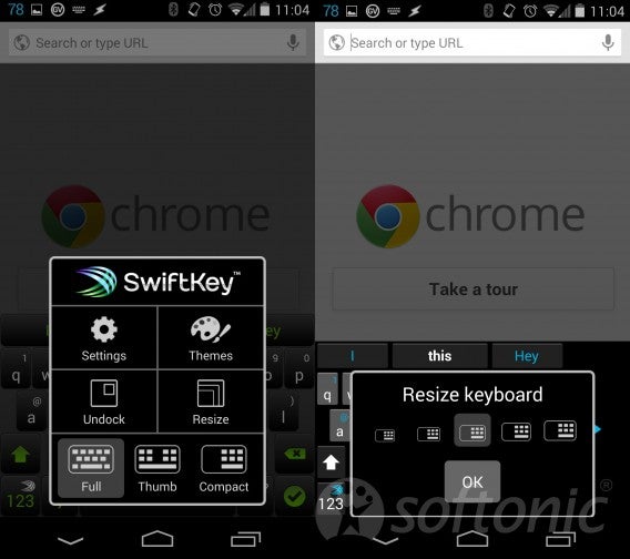 SwiftKey custom keyboard settings