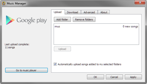 Google Play Music Music Manager