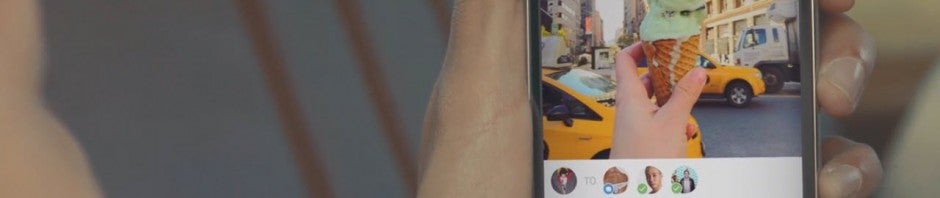Instagram for Android hand