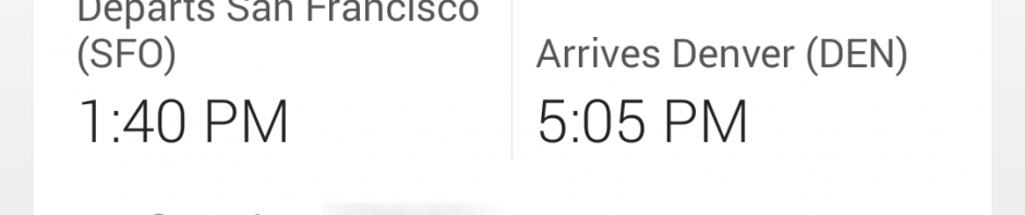 Google Maps flight info