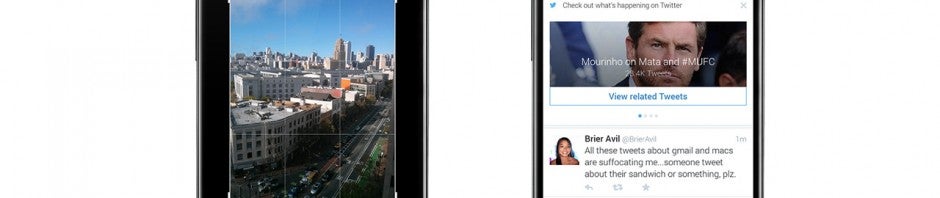 Twitter for Android photo cropping header