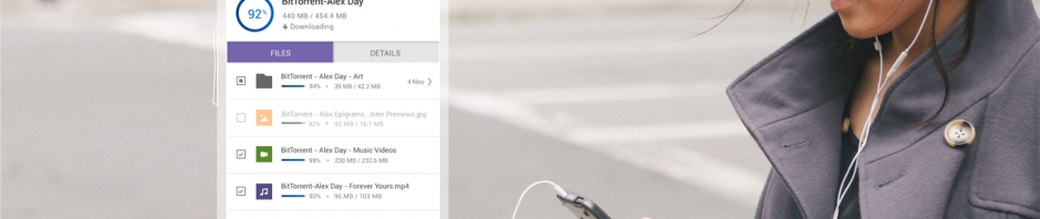 BitTorrent Android update header