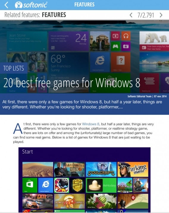 Windows 8 top lists