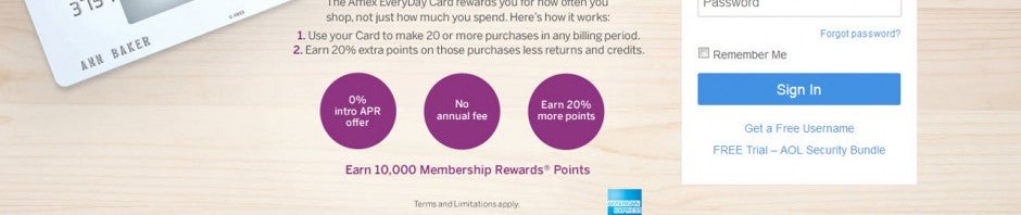 AOL Mail header