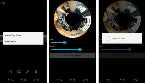 Google Camera Tiny Planet