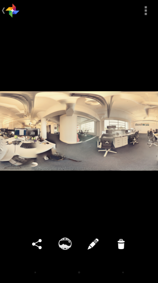 Google Camera finished Photo Sphere
