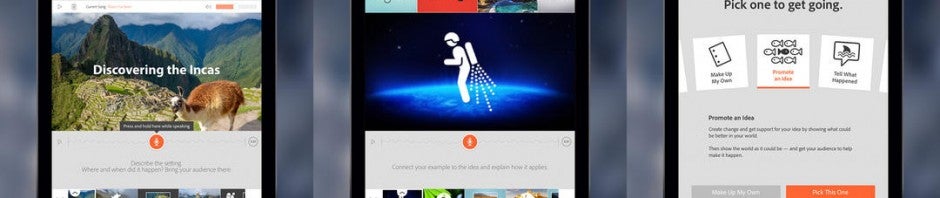 Adobe Voice for iPad lets you narrate your slideshows