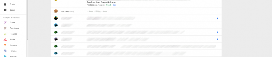 Gmail redesign leak