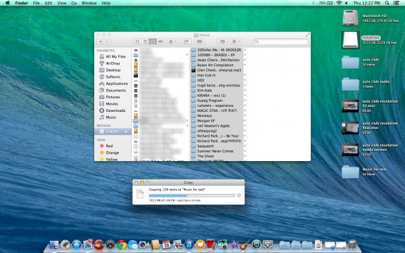 Mac OS X copy old music