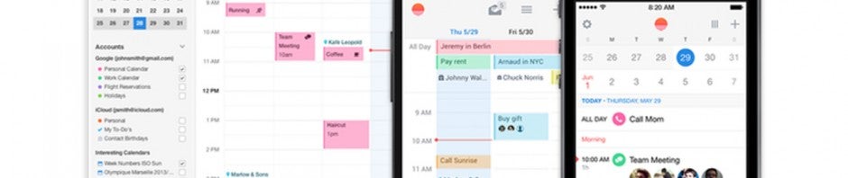 Sunrise calendar header