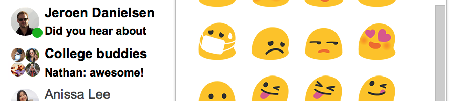 Gmail Hangouts set mood