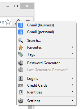 1Password extension