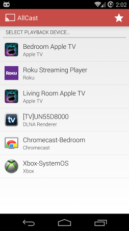 AllCast for Android Chromecast