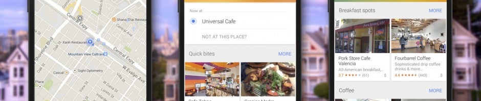 Google Maps Explore header