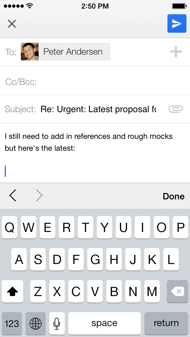 Gmail iOS insert from Drive Gmail iOS insert from Drive