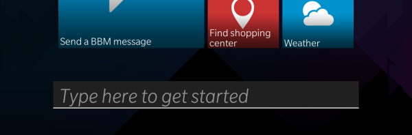 BlackBerry Assistant main menu