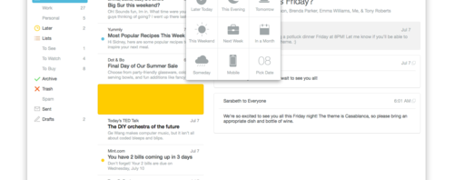 Mailbox for Mac snooze mail