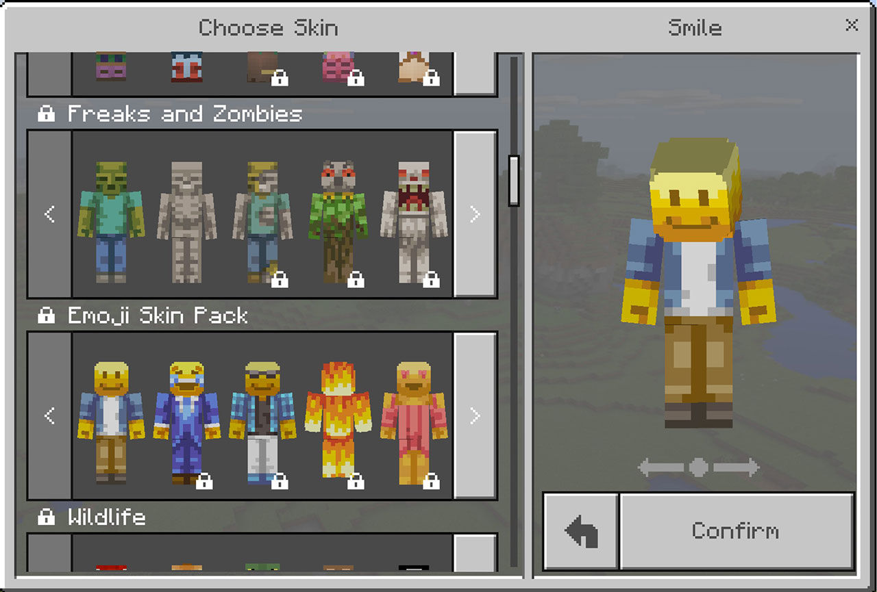 Minecraft Skins Chooser - Happy Emoji