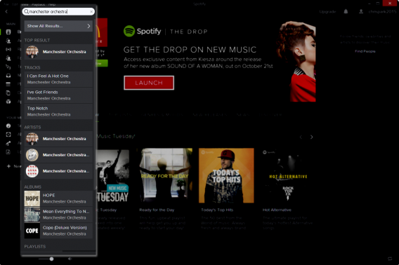 spotify search