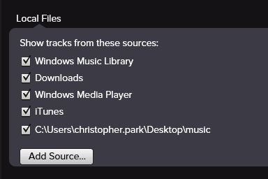 spotify local files