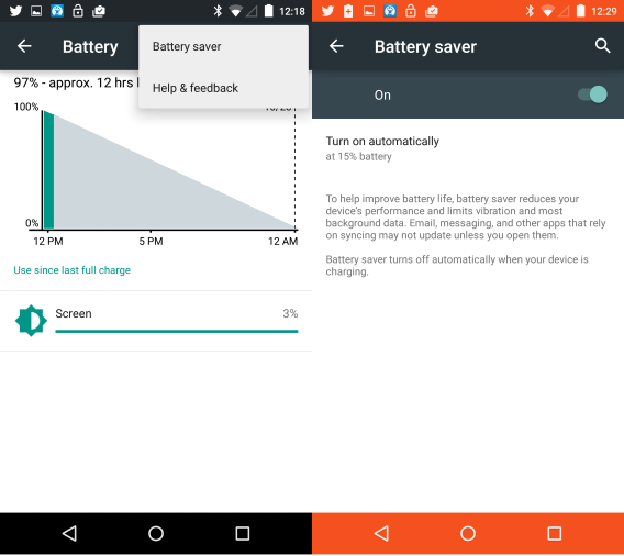android 5.0 lollipop battery