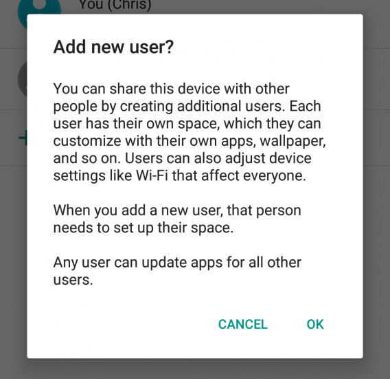 android 5.0 lollipop add user
