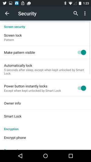 android 5.0 lollipop security