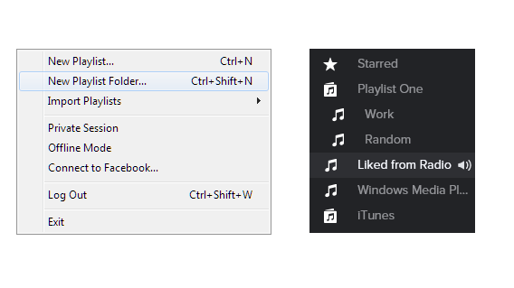 spotify new playlist folder