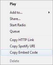 spotify embed options