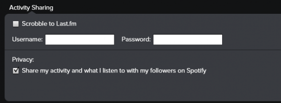 spotify activity sharing