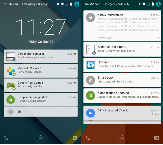 android 5.0 lollipop notifications