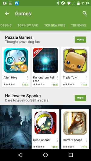 android 5.0 lollipop google play store games