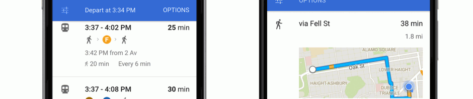 Google Maps Uber