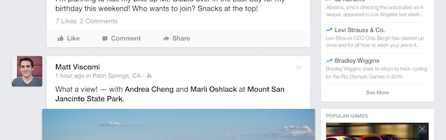Facebook for iPad now works like the website