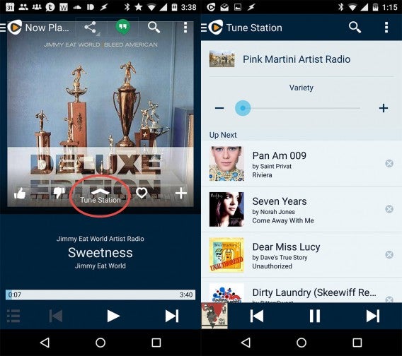 Rhapsody Android radio