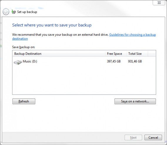 Windows 7 Backup and Restore