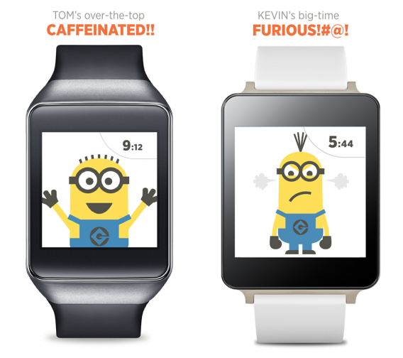 despicable watch face android wear